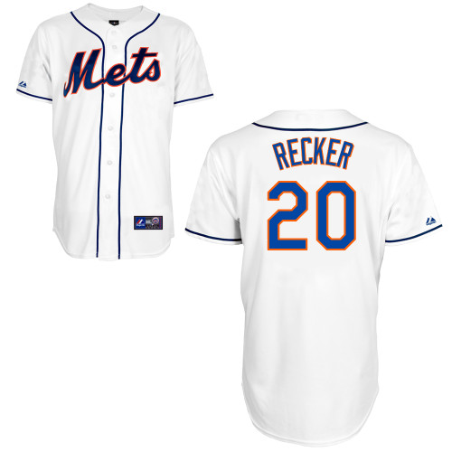 Anthony Recker #20 mlb Jersey-New York Mets Women's Authentic Alternate 2 White Cool Base Baseball Jersey